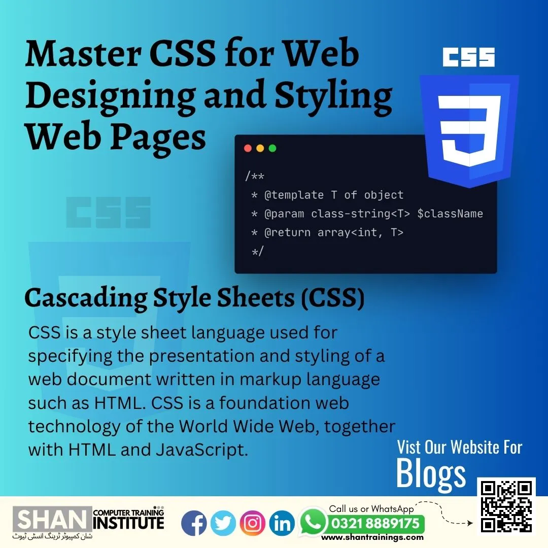 Master CSS for Web Designing and Styling Web Pages